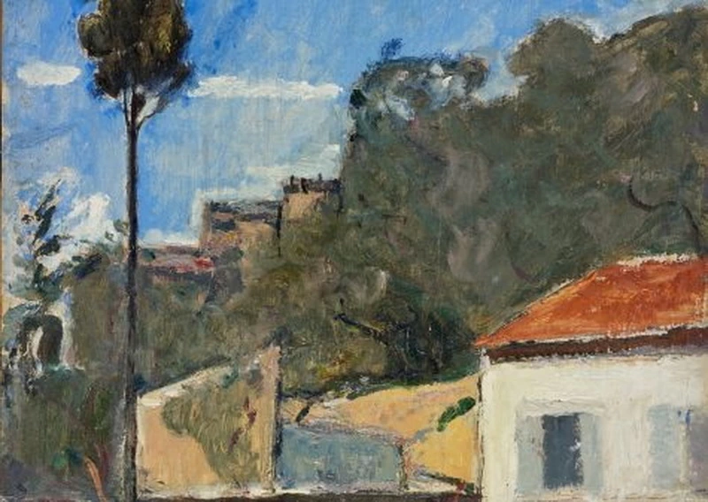 Paesaggio con case